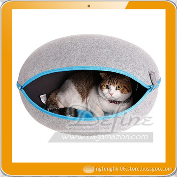 Attractive Modern Design Egg Shape EVA Felted Cat Cave Bed